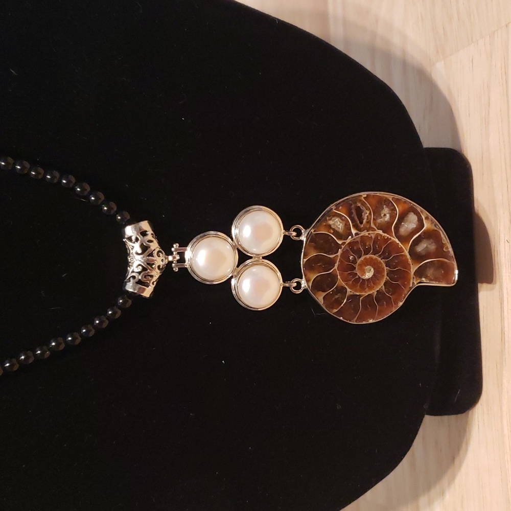 Ammonite necklace